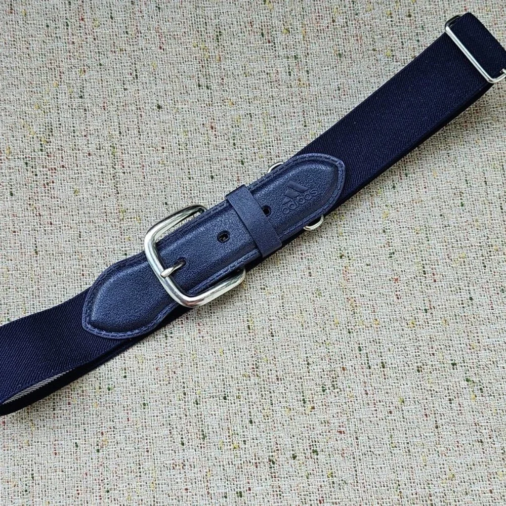 Adidas Youth Belt Navy Blue Elastic Stretched Waistband Size
